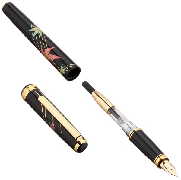 Platinum Fountain Pen Biko Modern Maki-E Japan Autumn Leaves Fine Point Ptl-20000H#46-2 Fashion - Image 2