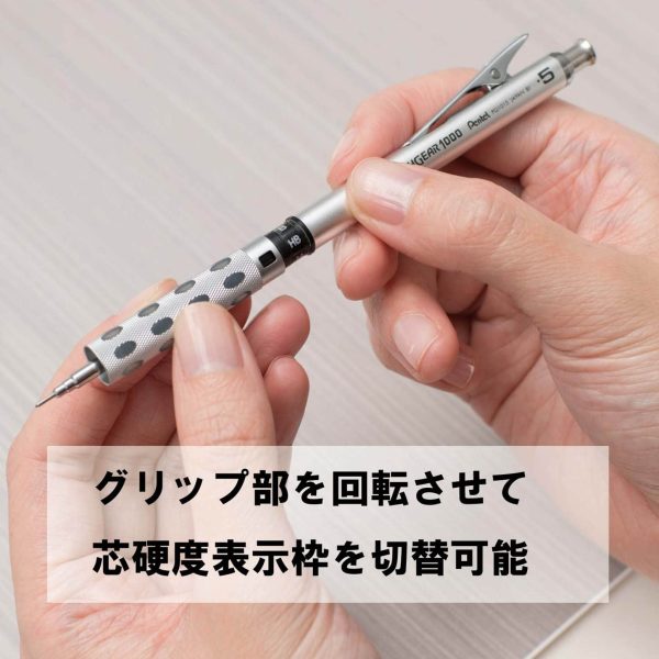 Pentel Graph Gear 1000 0.5Mm Mechanical Pencil - Silver - Made In Japan For Sale - Image 5