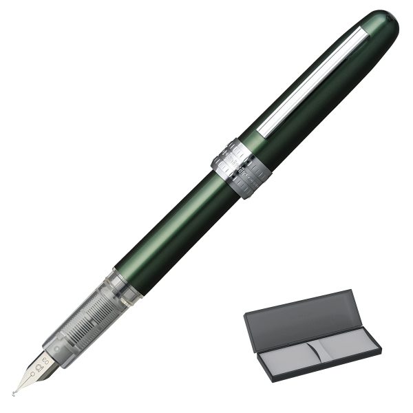 Platinum Fountain Pen Plaisir Fine Point Green Pgb-1000#41-2 Made In Japan on Sale