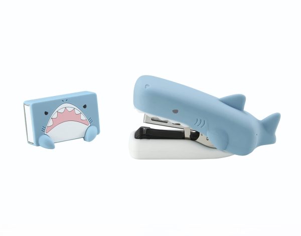 Max Stapler W  Silicone Cover Case Japan Shark No.10-1M Sh Light Blue Supply - Image 3