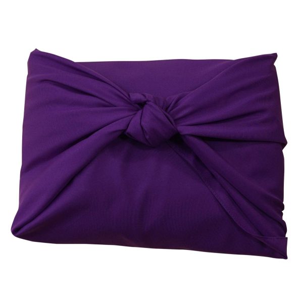 Awawa Furoshiki Japan Large Size 100Cm G: Purple Polyester Plain Cheap