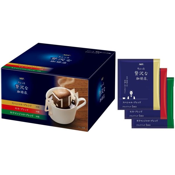 Agf Drip Coffee Pack Assorted 40 Bags - Luxurious Coffee Shop Petit Gift Japan Delivery Fashion